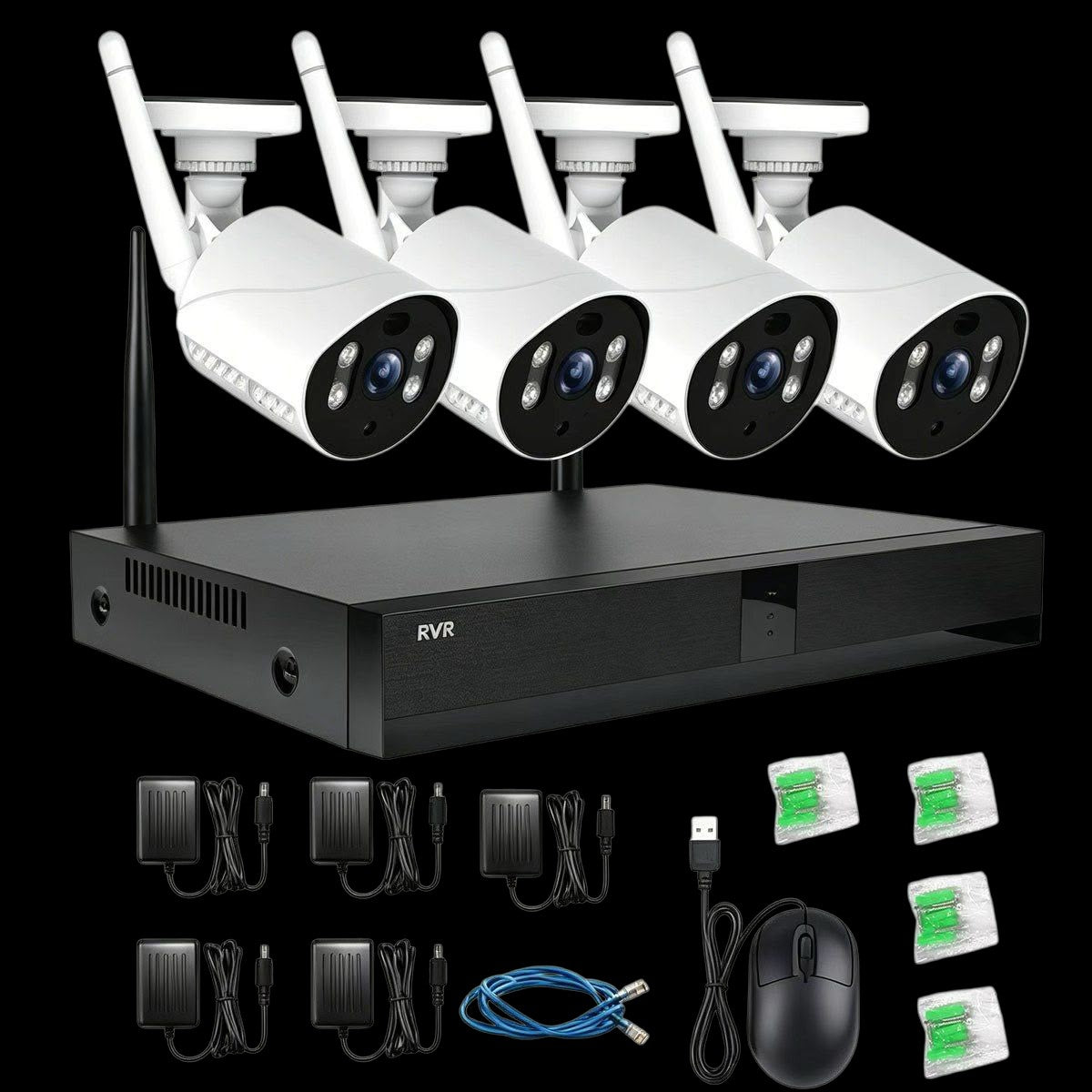 Sentinel 4-Camera Smart Wireless CCTV System - T1