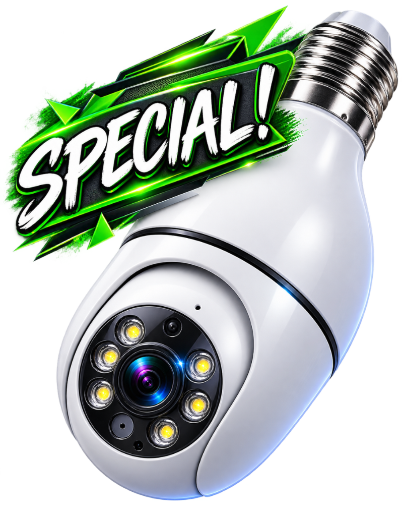 Smart Light Bulb Security Wifi Camera