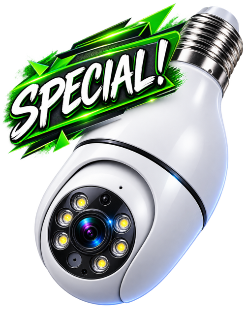 Smart Light Bulb Security Wifi Camera