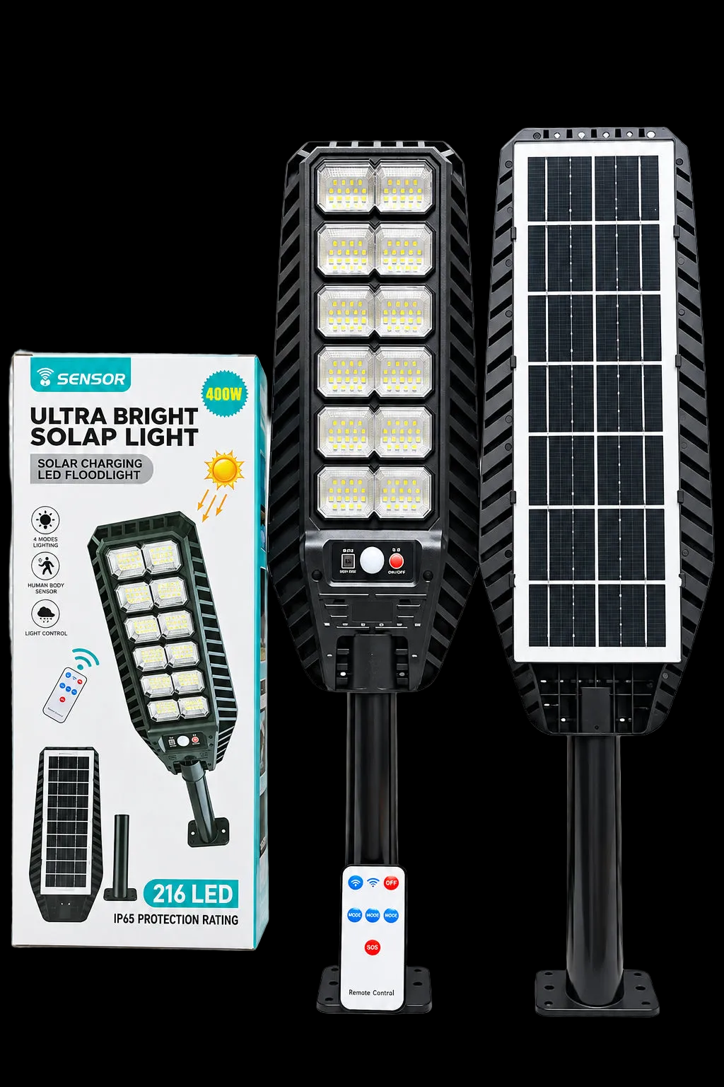Ultra Bright 400W Solar LED Floodlight / Street Light